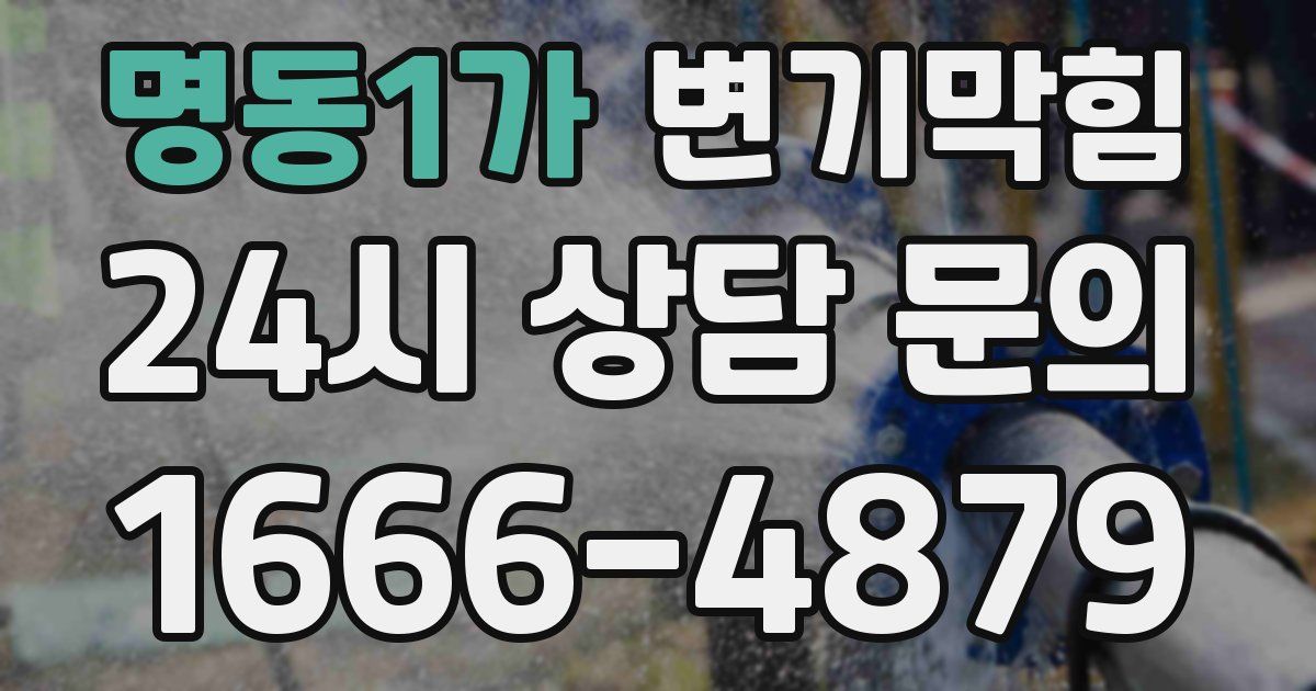 명동1가 변기