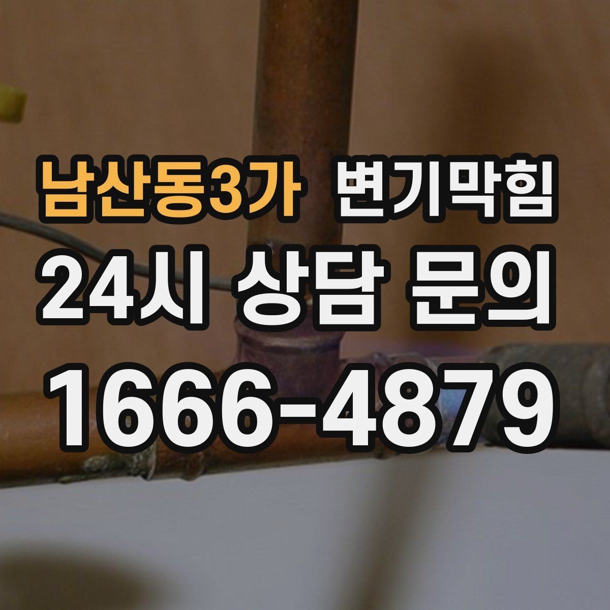 남산동3가 변기막힘 아파트 배수구막힘 사진 리포트로 확인