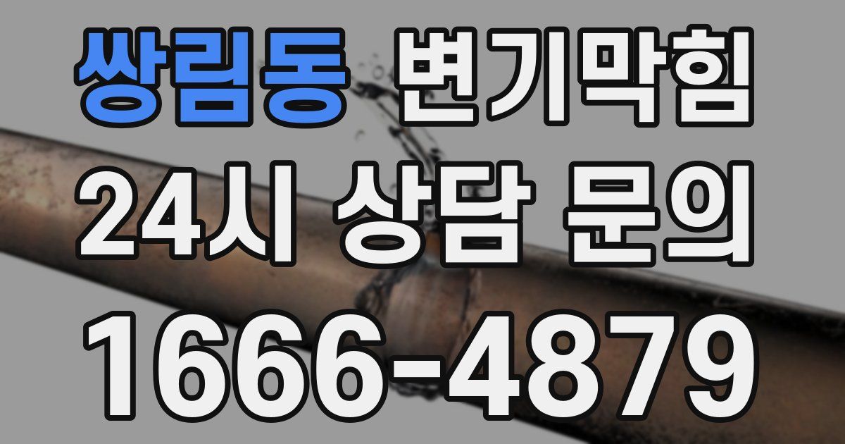 쌍림동 변기