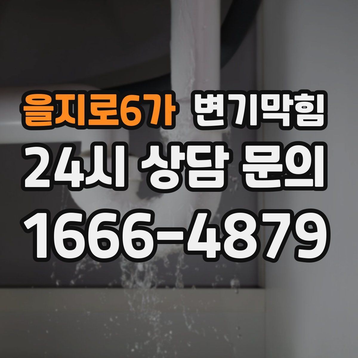 을지로6가 변기막힘 변기 뚫는 법 도구 없이 가능한 응급조치