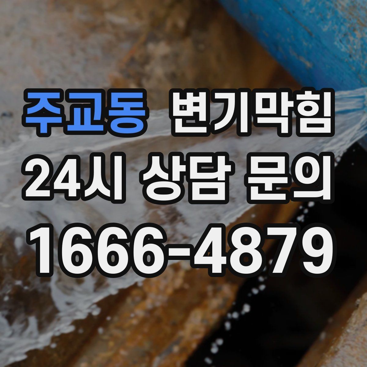 주교동 변기막힘 카페 화장실역류 오픈 향 회복