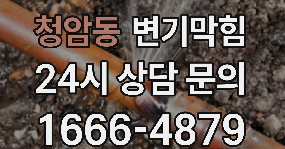 청암동 변기