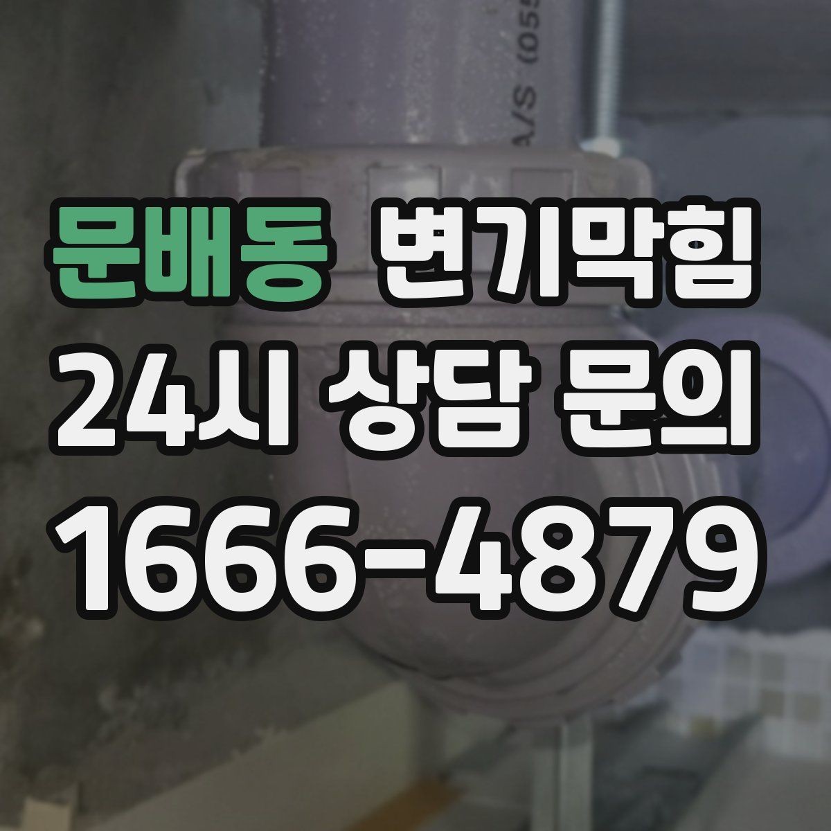 문배동 변기막힘 카페 화장실뚫기 합류부 세척