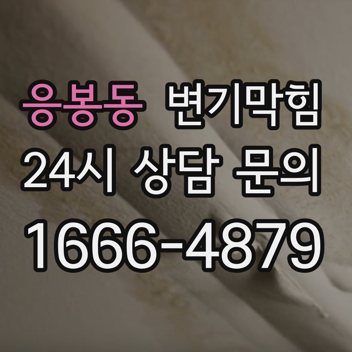 응봉동 변기막힘 카페 화장실막힘 오픈 전 30분