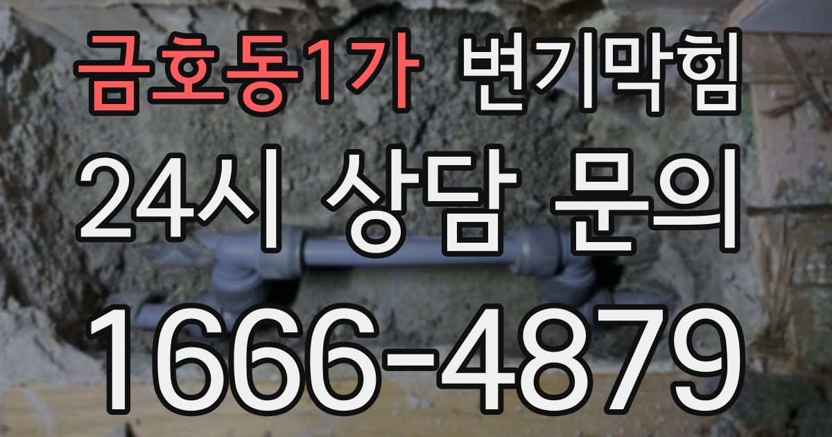 금호동1가 변기