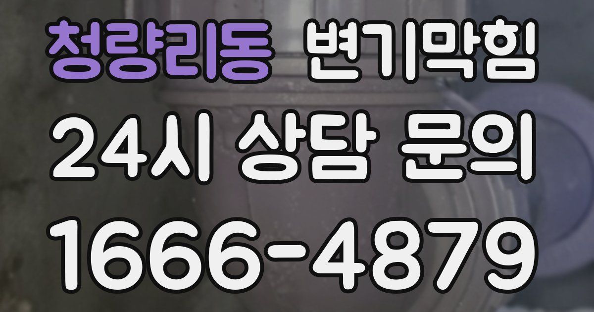 청량리동 변기