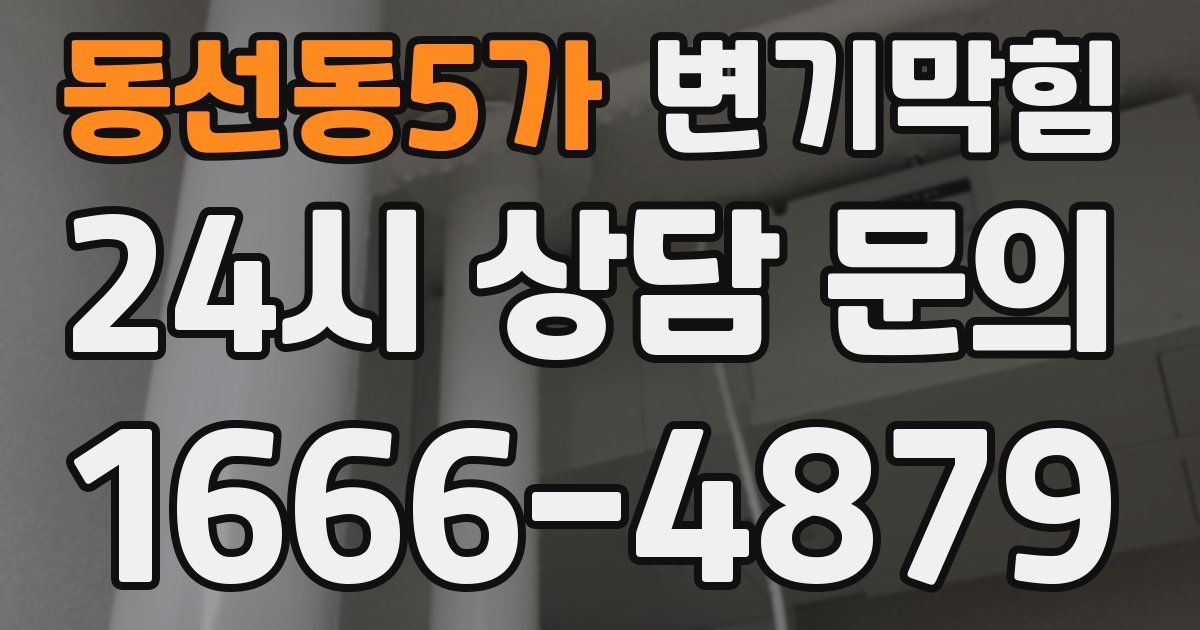 동선동5가 변기