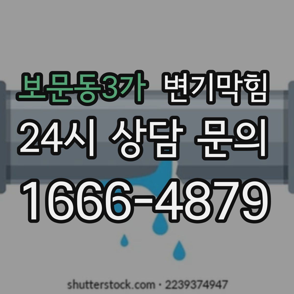 보문동3가 변기막힘 식당 사진 리포트·비용 투명 공개