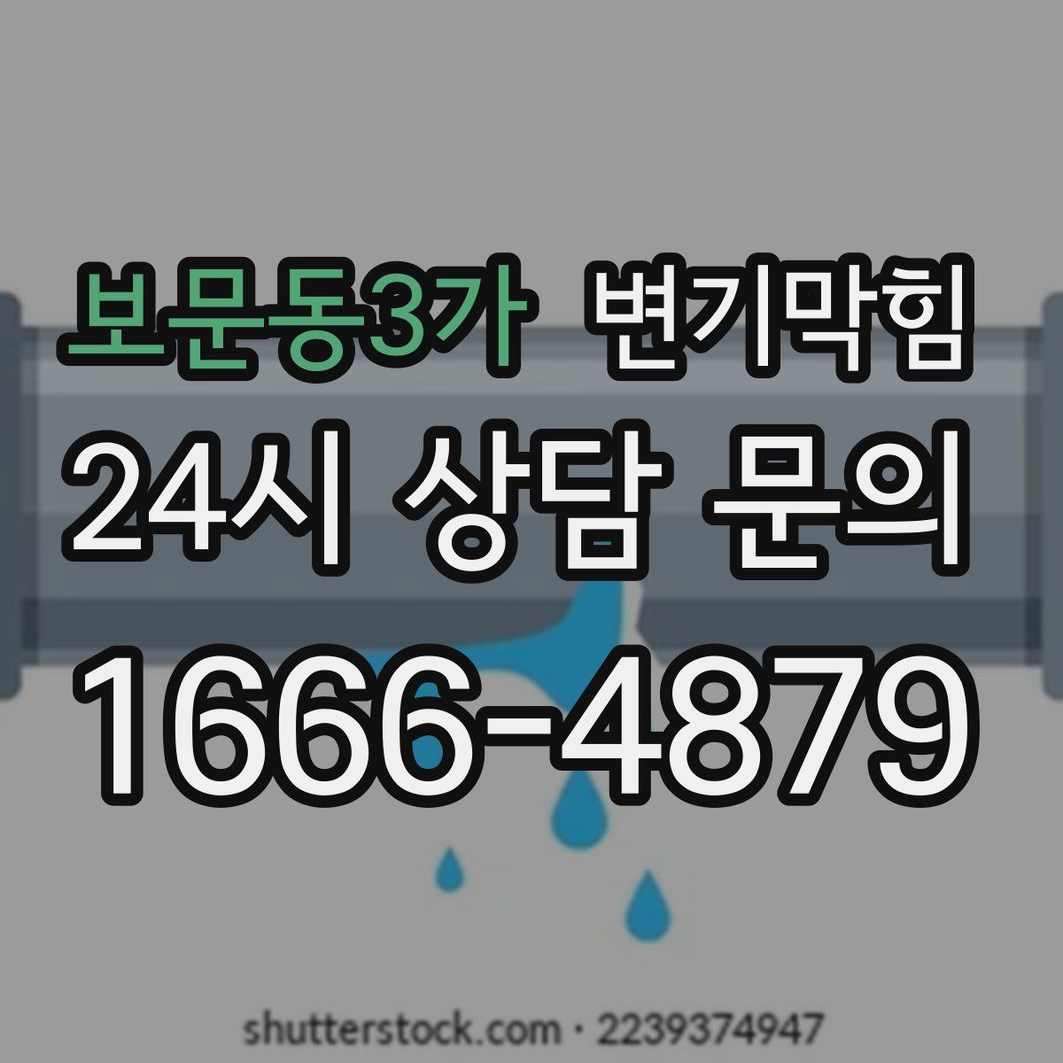 보문동3가 변기막힘