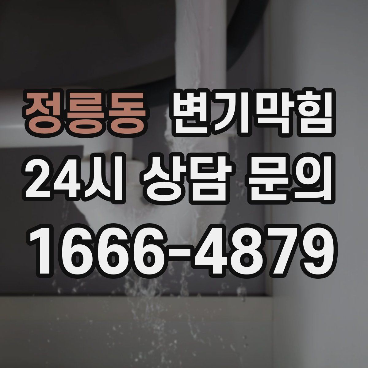 정릉동 변기막힘 변기 뚫는 업체 전화 상담 핵심 질문