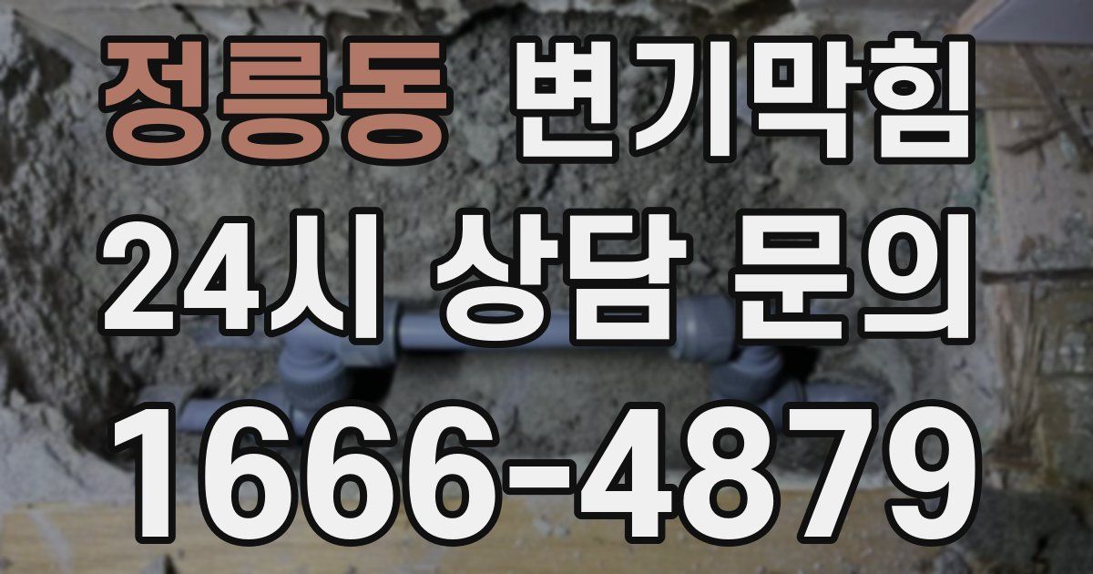 정릉동 변기
