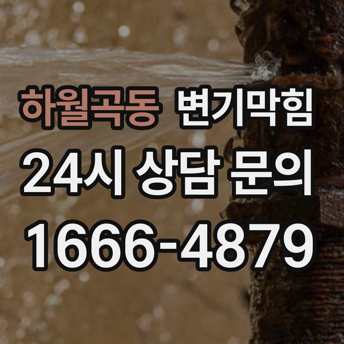 하월곡동 변기막힘 카페 화장실역류 오픈 지연 없이 해결