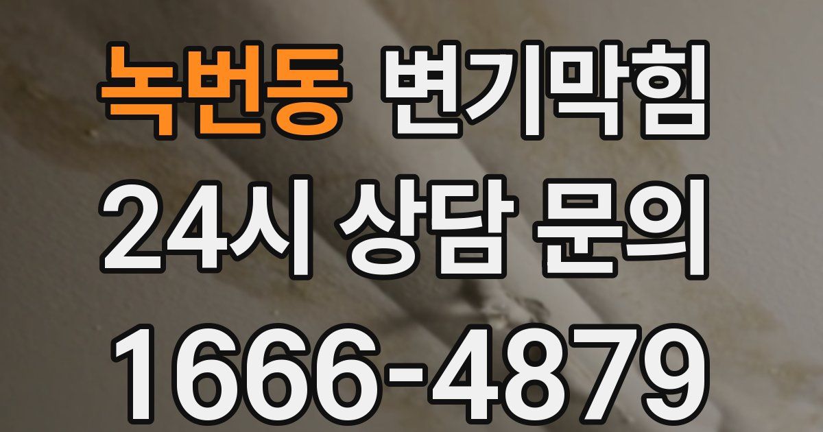 녹번동 변기