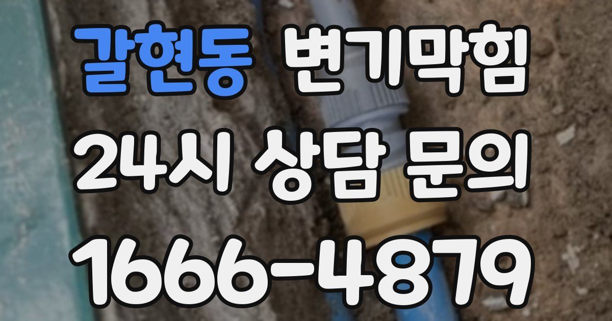갈현동 변기