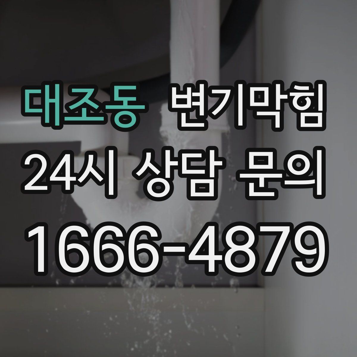대조동 변기막힘 카페 화장실역류 향 유지 성공
