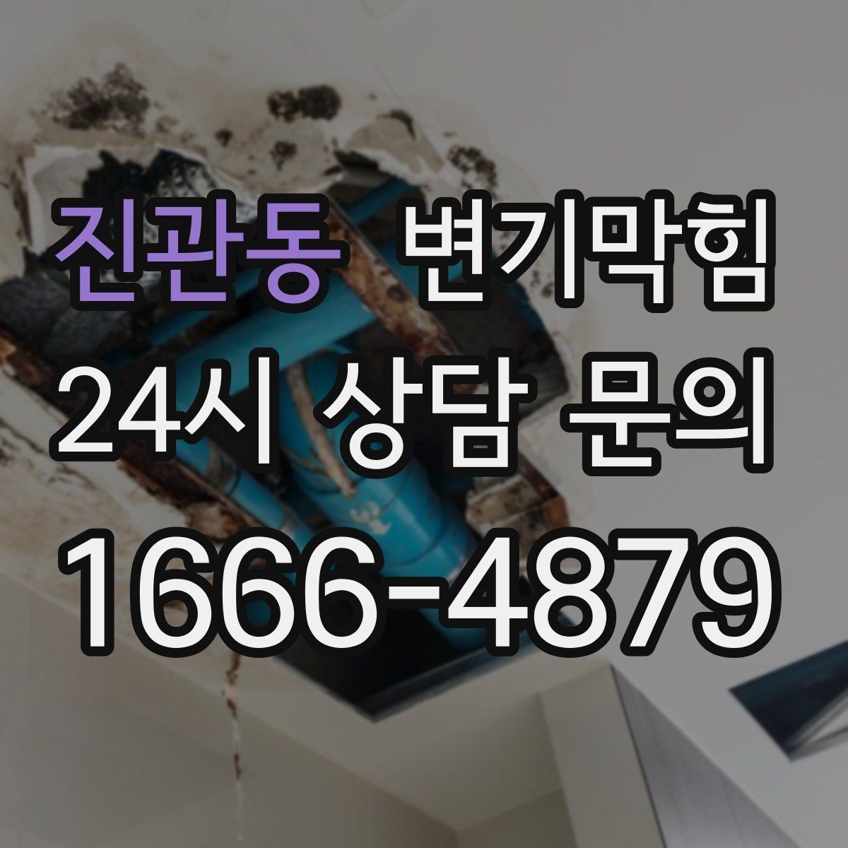 진관동 변기막힘 상가 화장실역류 공조 연동 개선