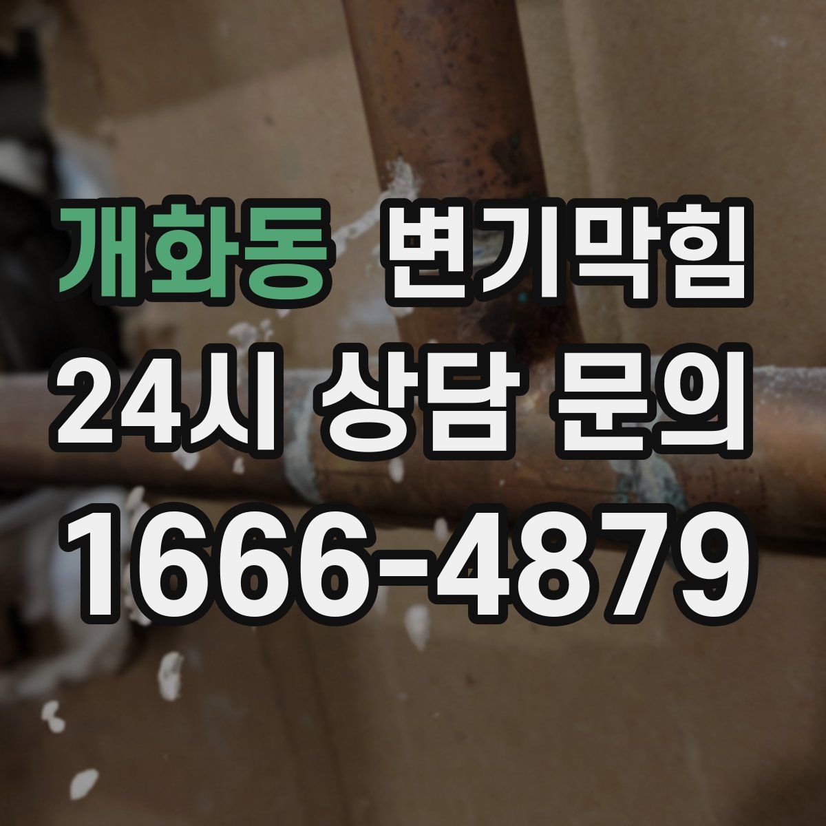 개화동 변기막힘