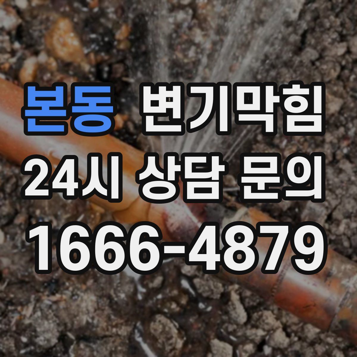 본동 변기막힘