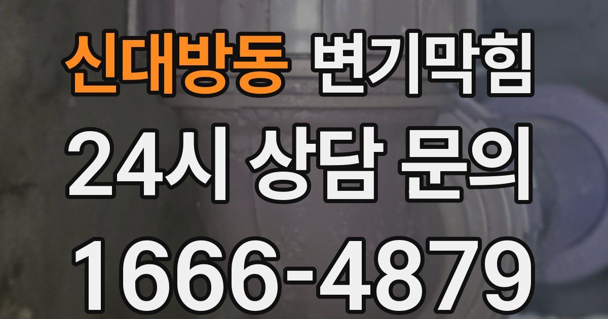 신대방동 변기