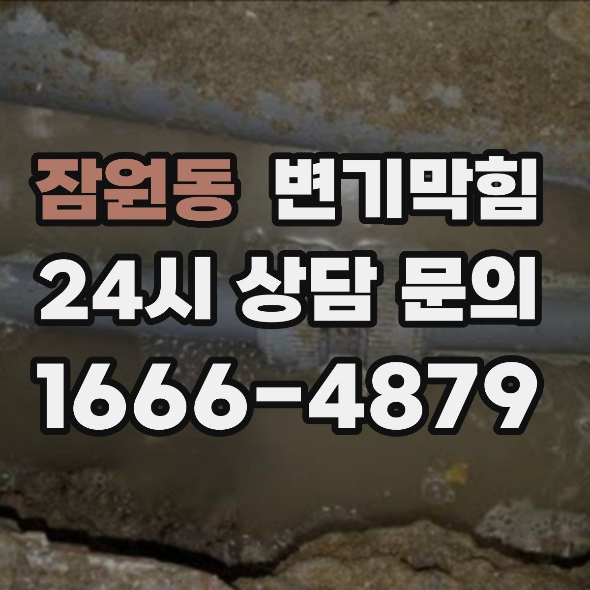 잠원동 변기막힘 단독 주택 화장실역류 메인라인 조정
