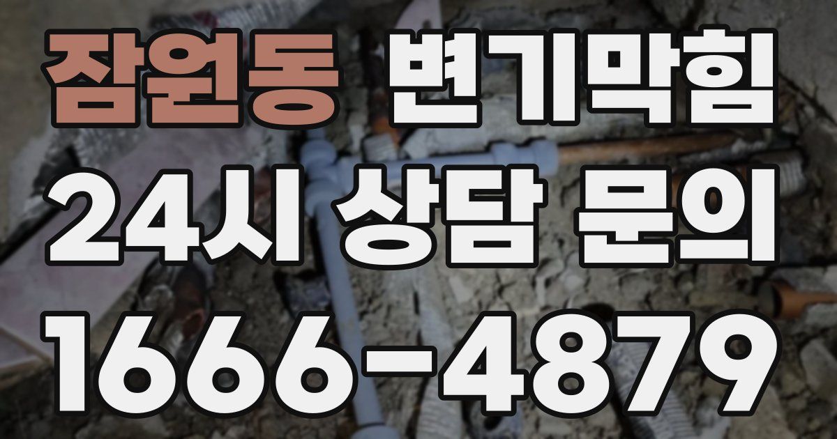 잠원동 변기