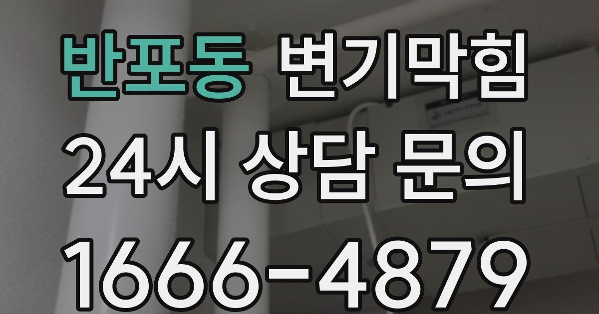 반포동 변기