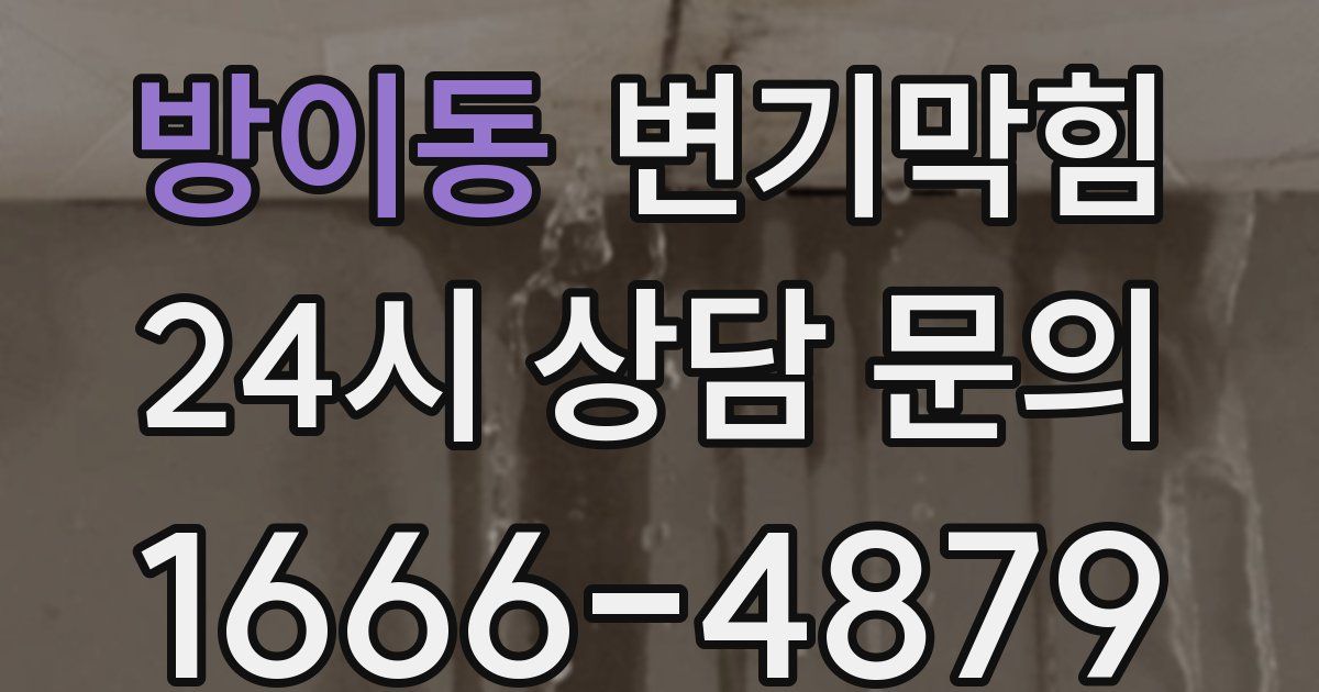 방이동 변기