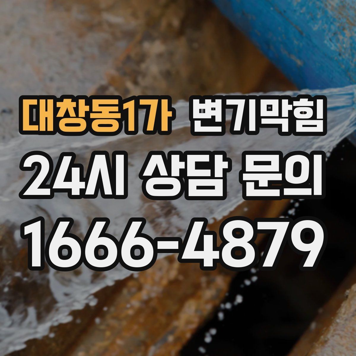 대창동1가 변기막힘 아파트 화장실역류 우수 유입 차단