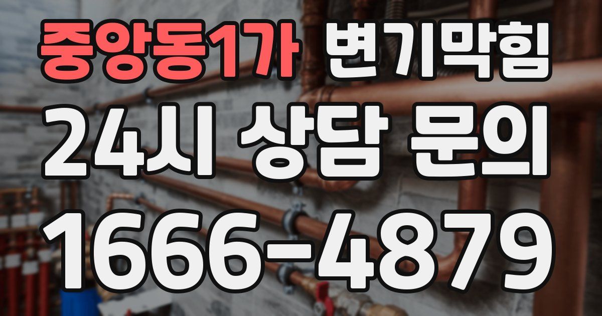 중앙동1가 변기