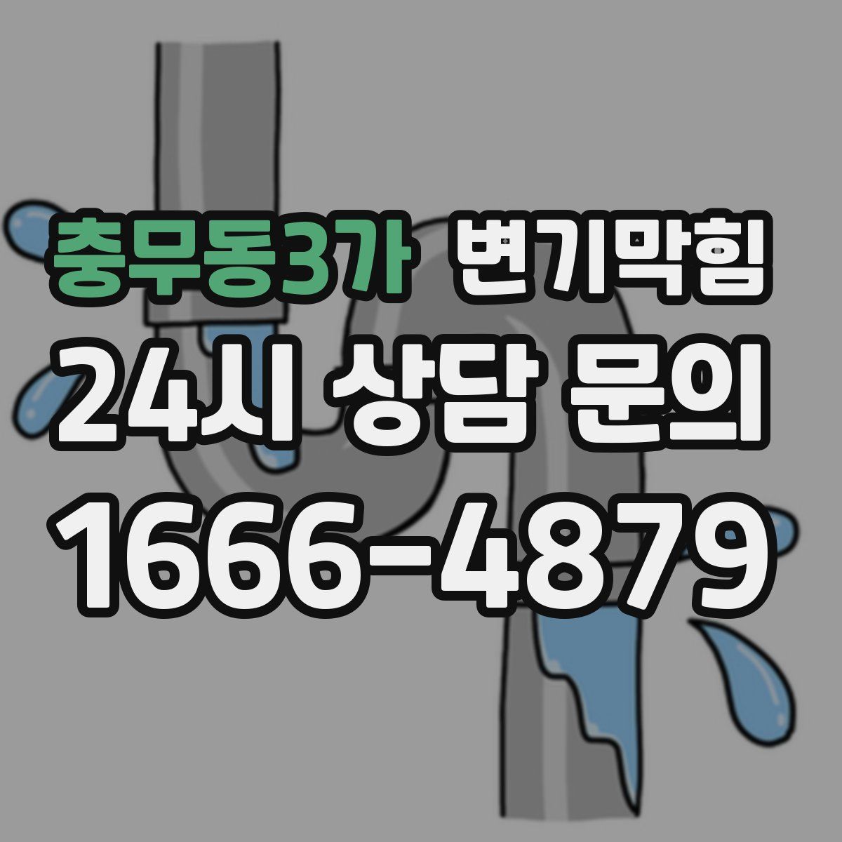 충무동3가 변기막힘