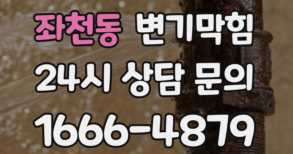 좌천동 변기