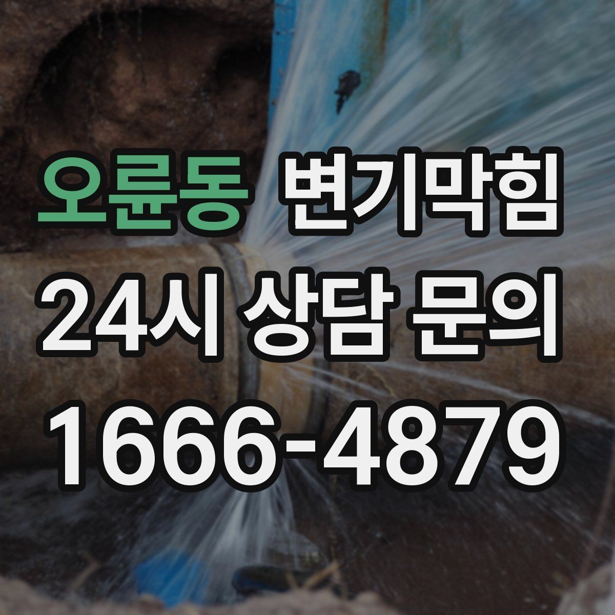 오륜동 변기막힘 변기 뚫는 비용 카드·현금 결제 체크