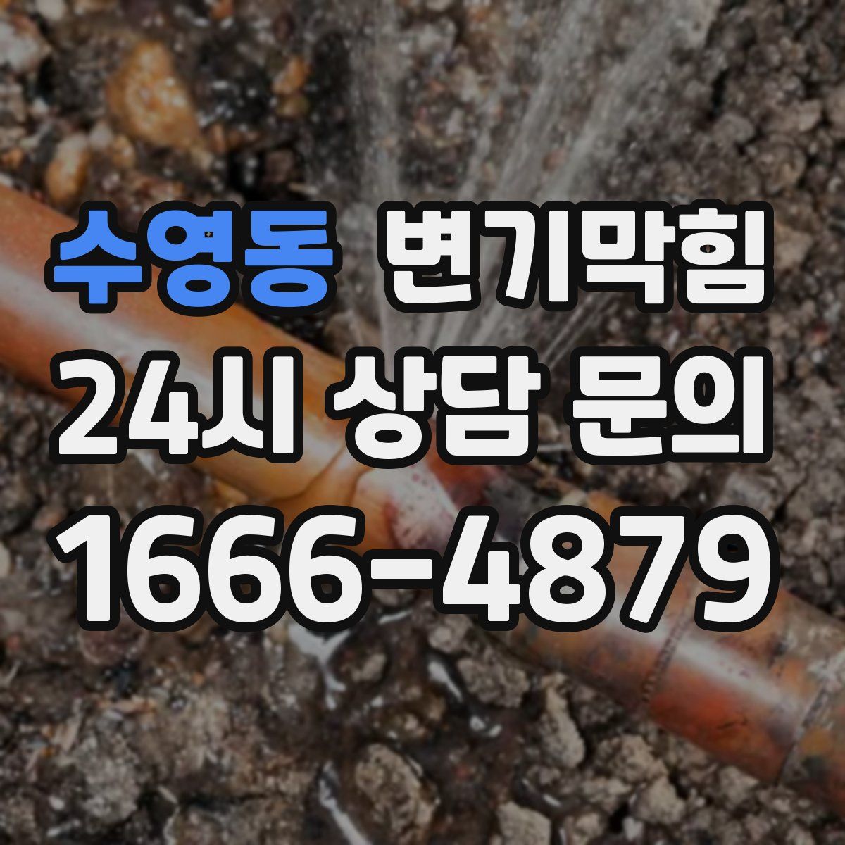 수영동 변기막힘