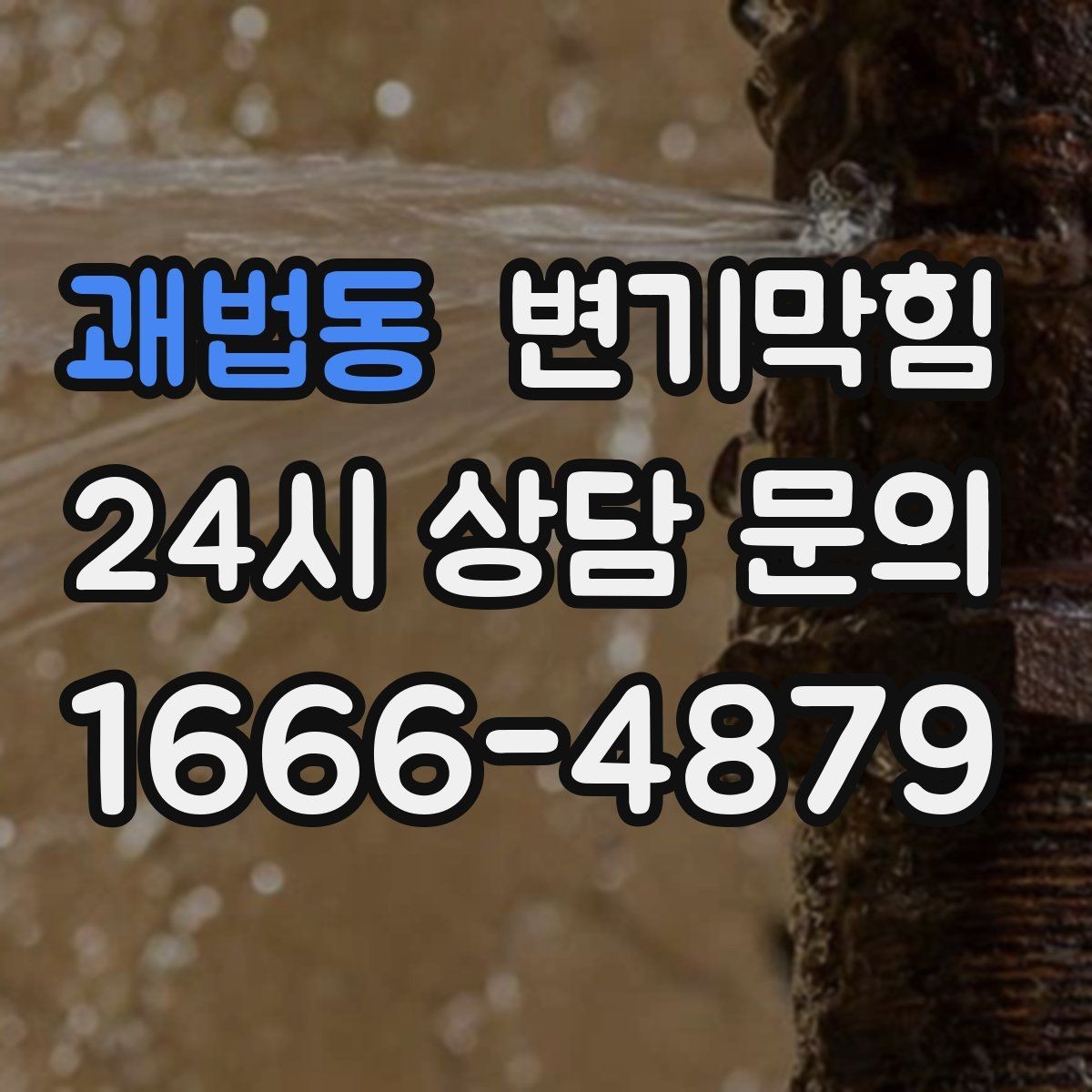 괘법동 변기막힘 식당 절수형 물량 최적값 도출