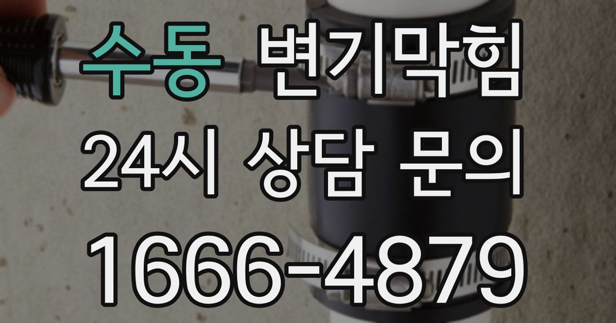 수동 변기