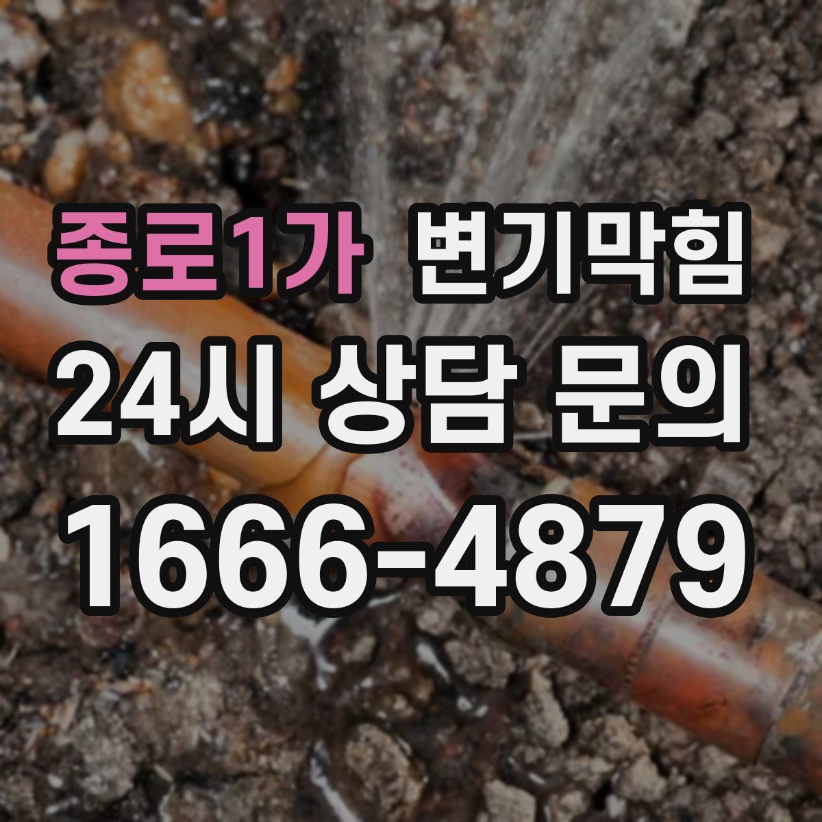 종로1가 변기막힘