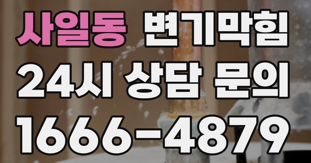 사일동 변기