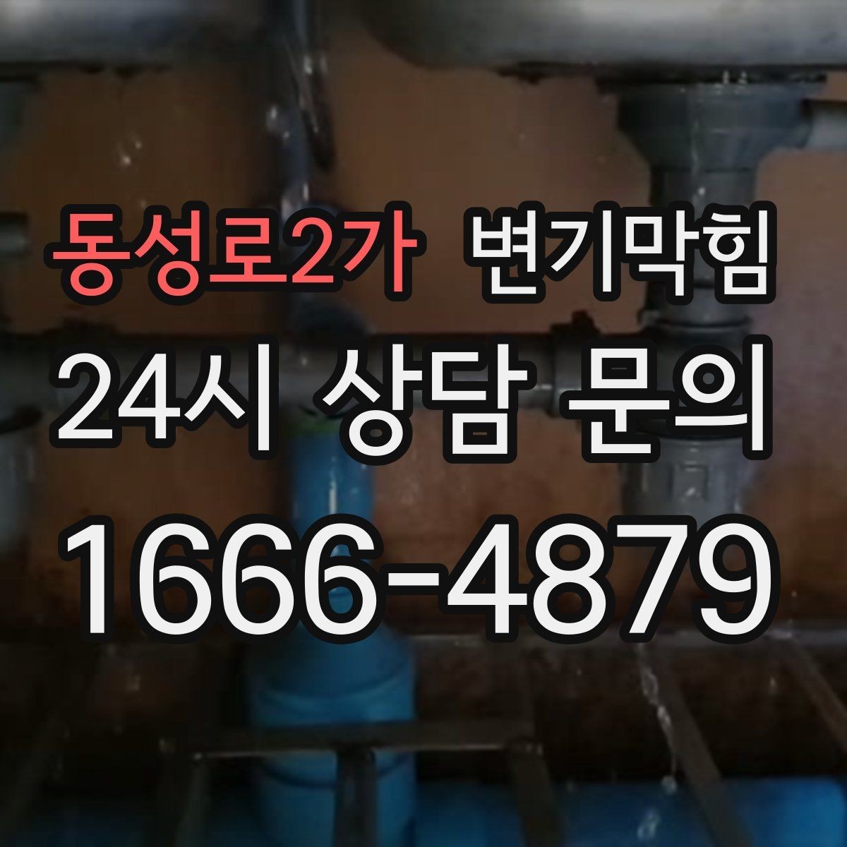 동성로2가 변기막힘 식당 변기뚫기 주방과 고객화장실 분리