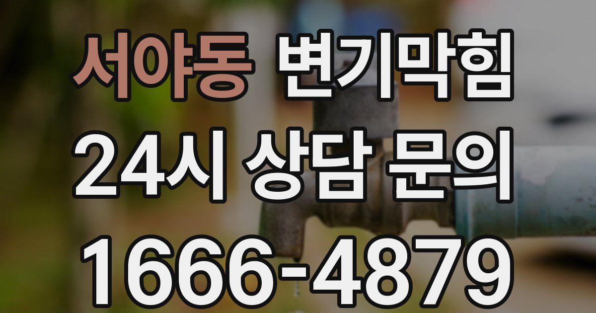 서야동 변기