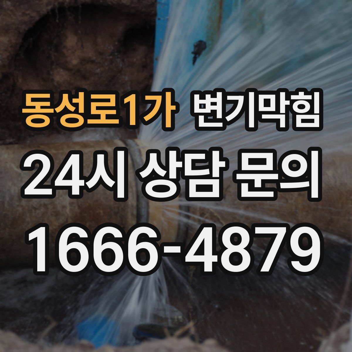 동성로1가 변기막힘