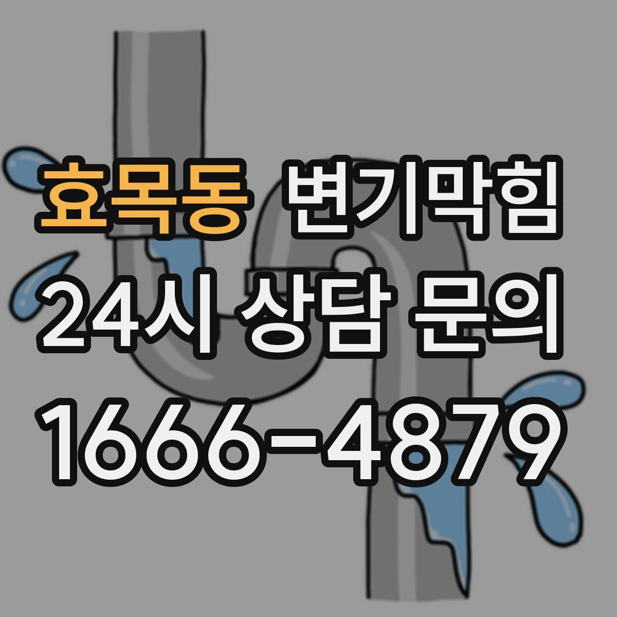 효목동 변기막힘