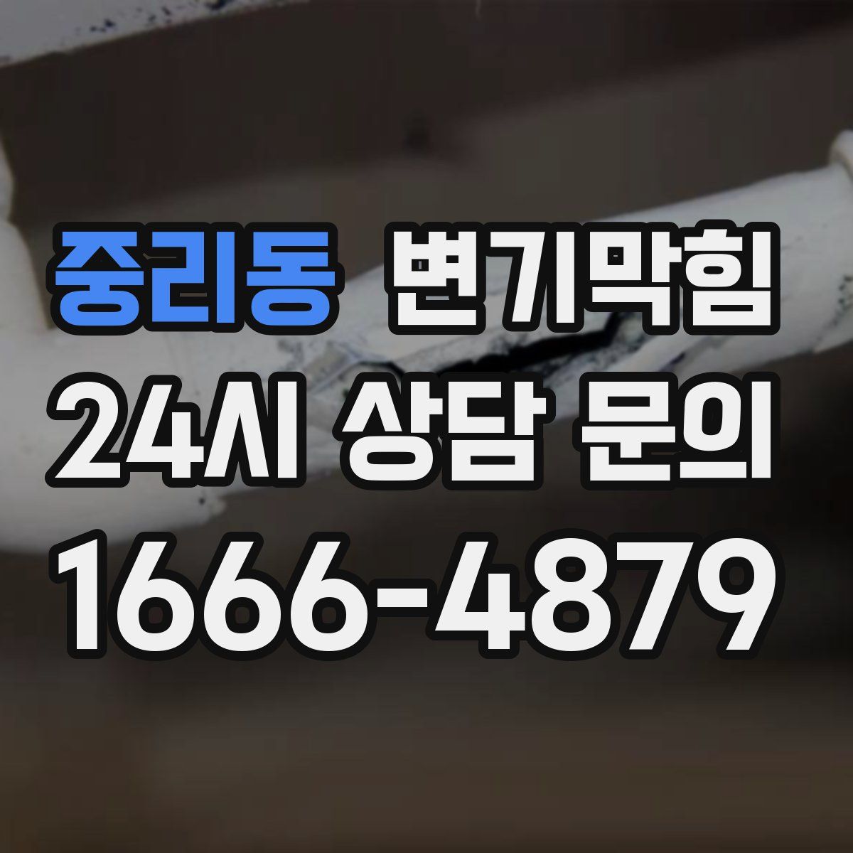 중리동 변기막힘