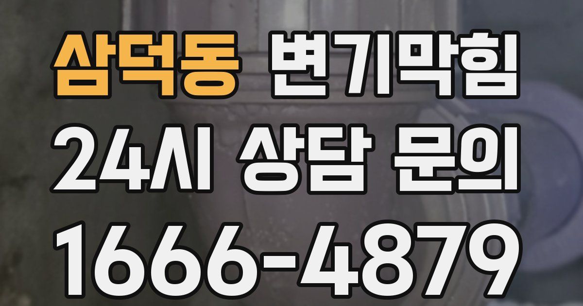 삼덕동 변기
