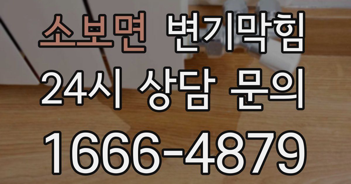 소보면 변기