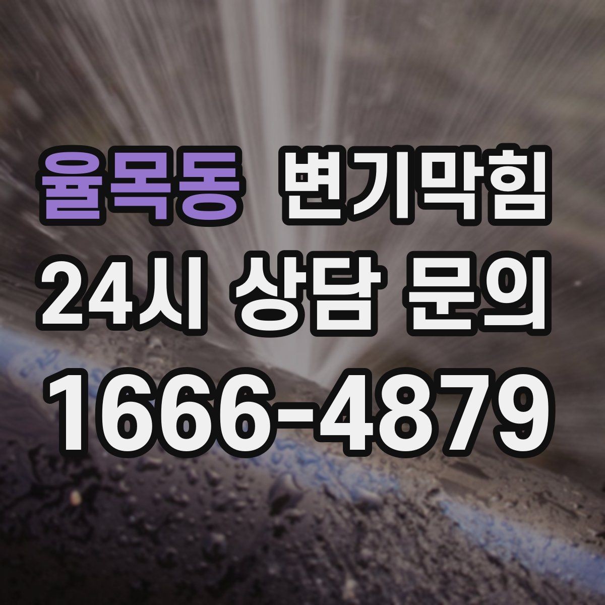 율목동 변기막힘 식당 변기뚫기 피크 타임 전 마감