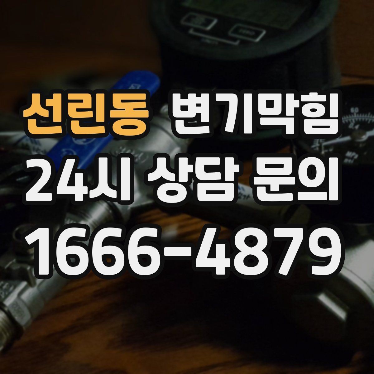 선린동 변기막힘 아파트 수봉 회복으로 악취 종료