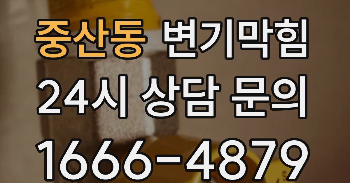 중산동 변기