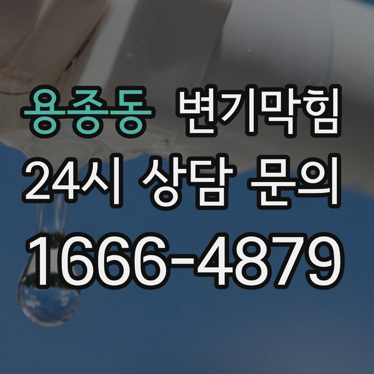용종동 변기막힘