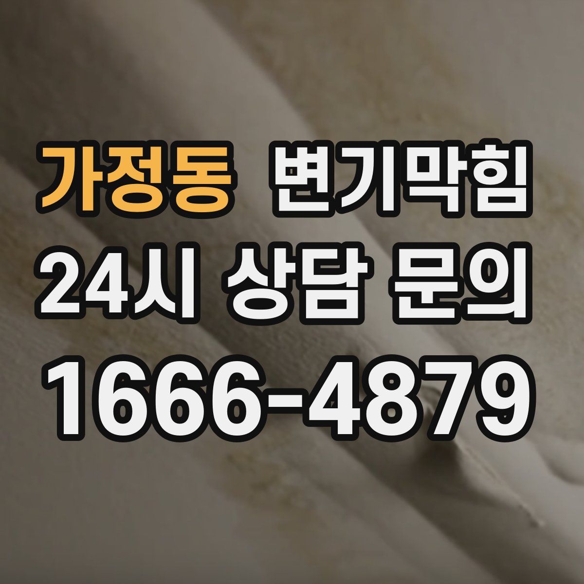 가정동 변기막힘