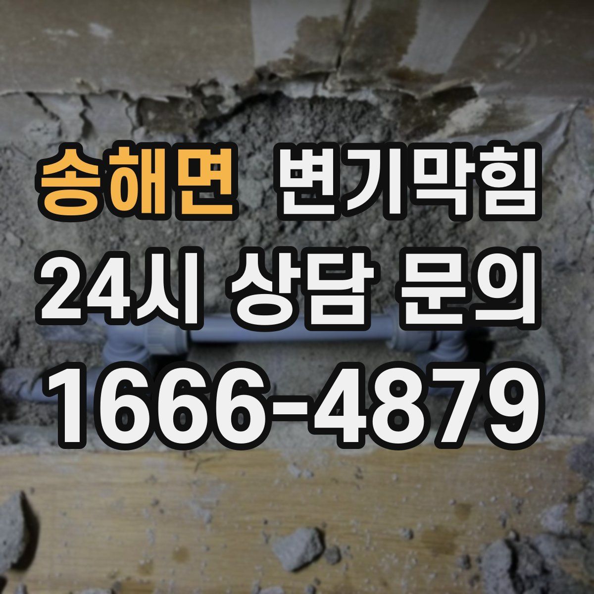송해면 변기막힘